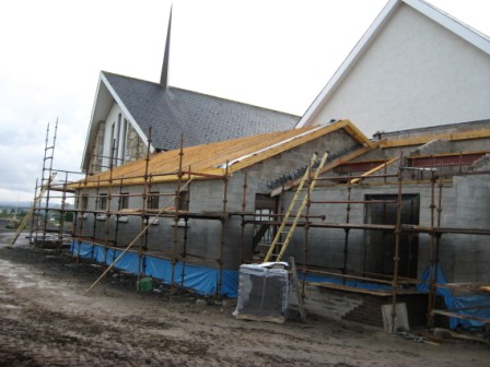 Building work commenced on our new church hall complex on Monday 13th April 2008. If all goes to plan the project should be completed by the end of the year.